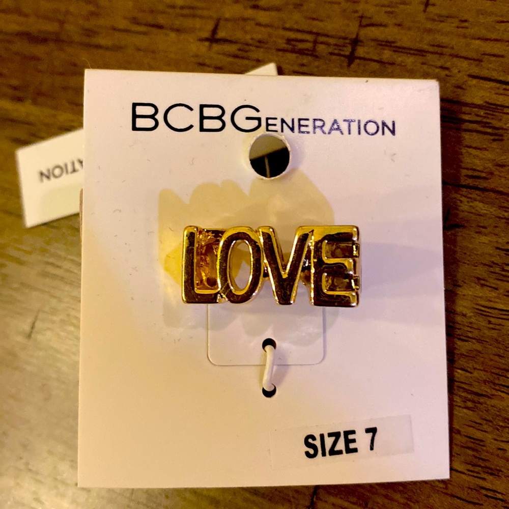 BCBGeberation LOVE ring